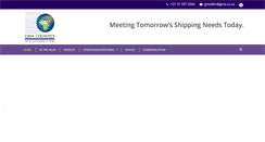 Desktop Screenshot of gmalogistics.co.za