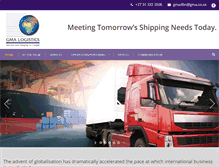 Tablet Screenshot of gmalogistics.co.za